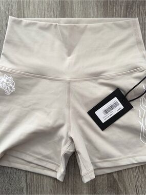 High-Waist Women's Bike Shorts in Cactus Gray